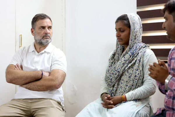 Rahul Gandhi meets kin of NEET aspirant who died by suicide after exam cancellation