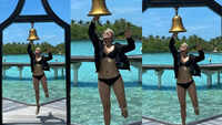 Taapsee rings out 'bad times' in black bikini in Maldives 