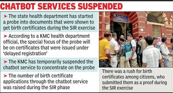 KMC birth certs issued during SIR faces new govt scrutiny