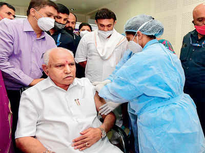 Chief Minister BS Yediyurappa feels fine after taking the jab. What about you?