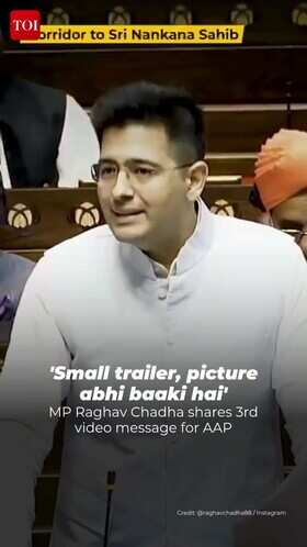Raghav Chadha Responds With &lsquo;Picture Abhi Baaki Hai&rsquo; Remark