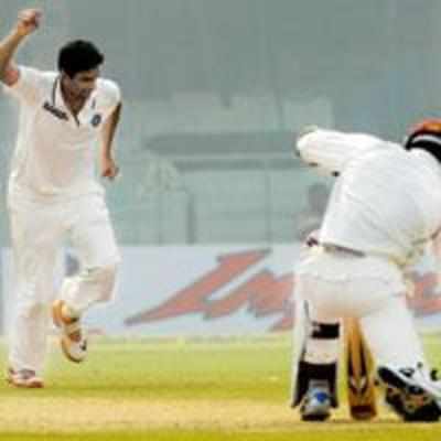 Ashwin turns it India's way