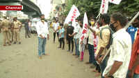 Youth and student wings of CPI(M) hit roads in Chennai against NEET 