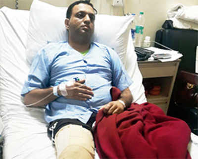 Doctor suffers broken leg after ‘dog attack’