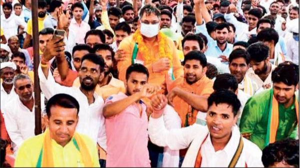 Rajasthan BJP chief Satish Poonia’s Alwar visit marred by farmer protest and factional feud