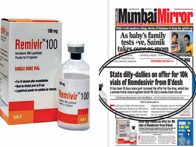 Maharashtra clears import of Remdesivir, an antiviral drug with a proven record of efficacy against Covid-19