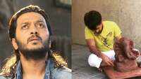 Ganesh Chaturthi 2019: Riteish Deshmukh makes eco-friendly Ganesha idol at home 