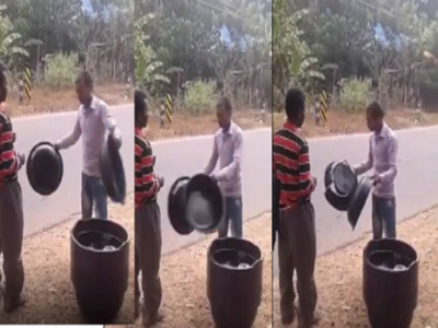 Watch: Things did not go as planned for this street vendor