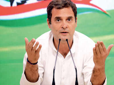 Rahul Gandhi addresses a ‘real’ press conference