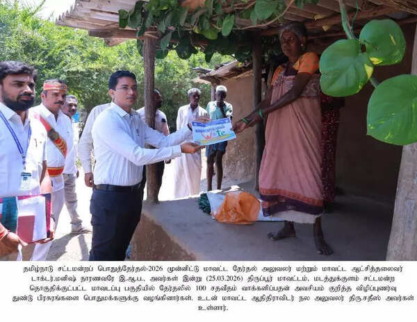 Three polling booths set up inside Anamalai Tiger Reserve