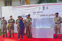 28 Maoists, carrying Rs 89 lakh joint bounty, lay down arms in Bastar