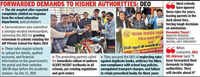 Parents gherao DEO office over no action against schools&rsquo; &lsquo;violations&rsquo;