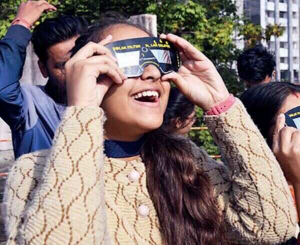 Bhopal: Solar eclipse partial, but excitement brims over