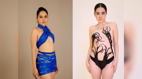 ​Uorfi Javed doesn't need a cloth to design an outfit; 15 most absurd outfits and reactions