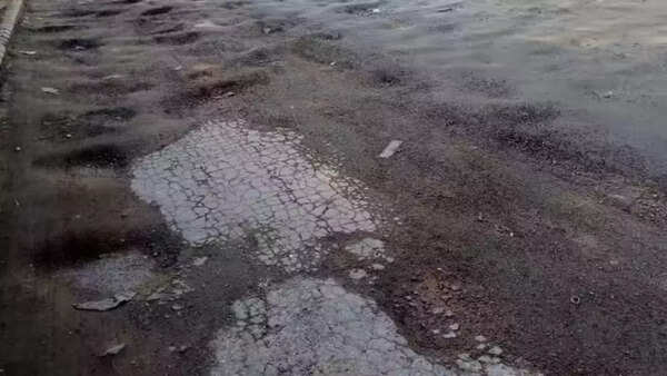 8 years of neglect: Ghaziabad’s Vaishali residents protest over broken road