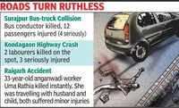 Three killed, several injured in separate road accidents