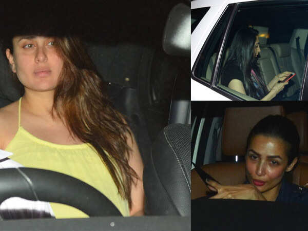 Watch: Kareena enjoys a girls' night in with Karisma, Malaika and Amrita