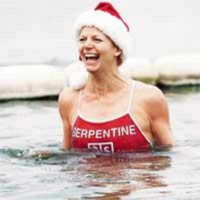 Ice foils Xmas swim for first time in 30 yrs