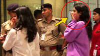 Funny! Janhvi Kapoor's sister Khushi Kapoor yawns in middle of security check at airport 