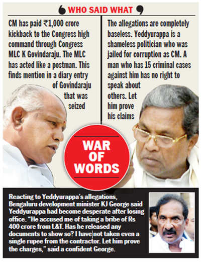 Steel flyover: Huge kickbacks paid to Cong brass, says BSY