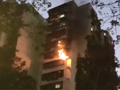 Mumbai: Fire breaks out at MHADA building in Vikhroli West