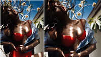 Esha Gupta raises temperature in a red bikini 