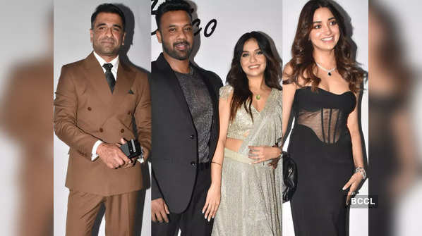 IN PICS: From Ejaz Khan to Jiya Shankar, Nikki Tamboli and others: Celebs arrive in style at Divya Agarwal-Apurva’s pre-wedding cocktail party