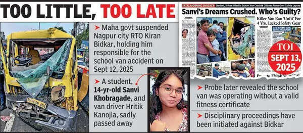 8 Months After Mankapur School Van Crash, City RTO Suspended