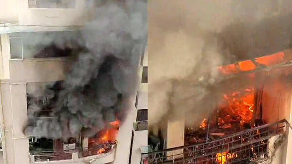 ‘Burning diya’ sparks fire in Ghaziabad highrise flat