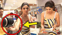 Shilpa Shetty takes blessings from cameras before shooting 