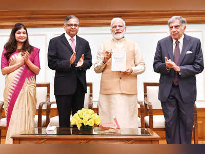 PM Narendra Modi inaugurates N Chandrasekaran and Roopa Purushottam's book — Bridgital Nation