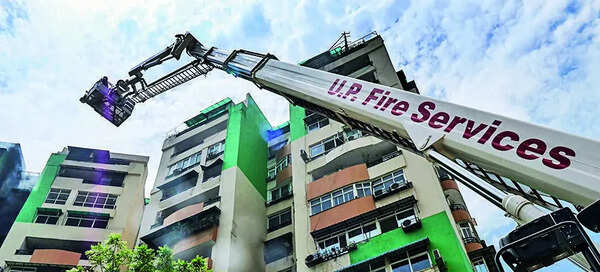 GDA sanctions Rs 100 crore for cranes with 100m reach after Indirapuram fire