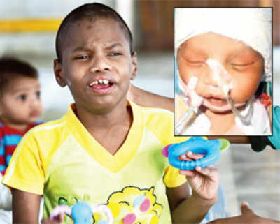 Boy left to die when just a day old, turns 10 this year