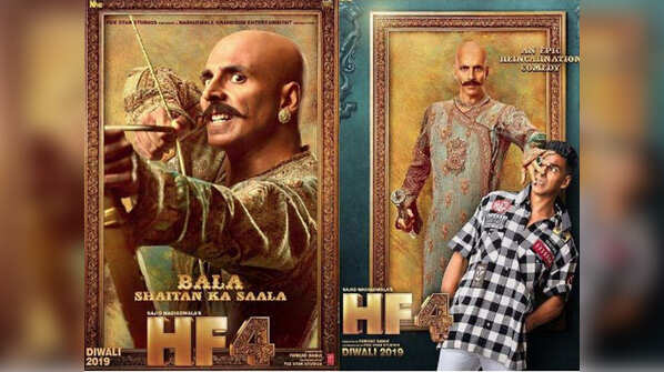 Akshay Kumar plays a bald, 15th century warrior Rajkumar Bala in 'Housefull 4'