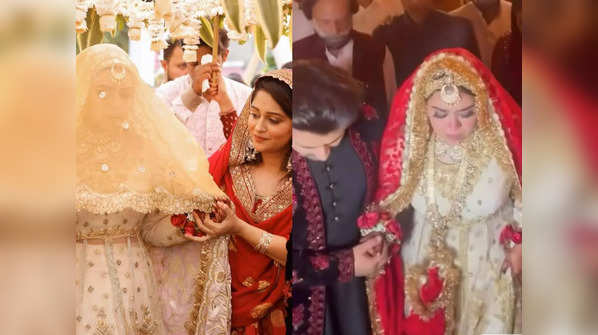Dipika Kakar and Shoaib Ibrahim break down in tears at sister Saba's bidaai; a look at all the nikah photos