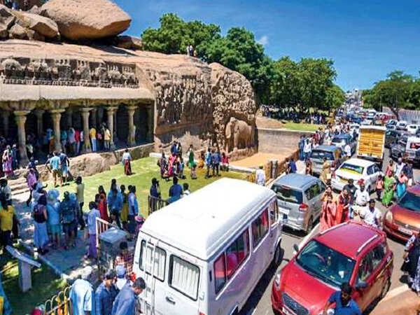 When all roads led to Mamallapuram: Hordes of tourists descended on the town