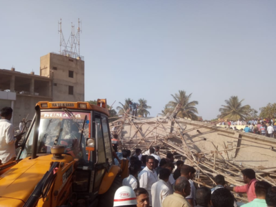 Under-construction  building collapses in Dharwad; two dead, many feared trapped, rescue operations begin