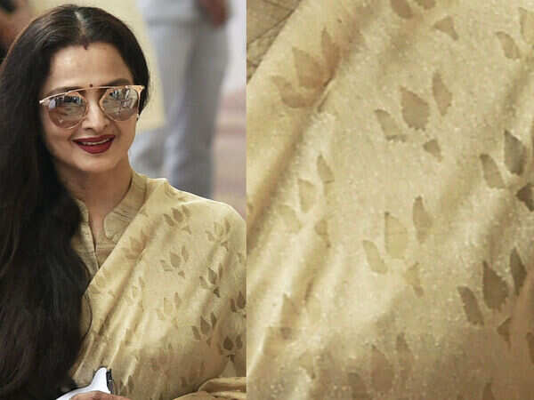 At the VP poll, Rekha turned heads for more than one reason