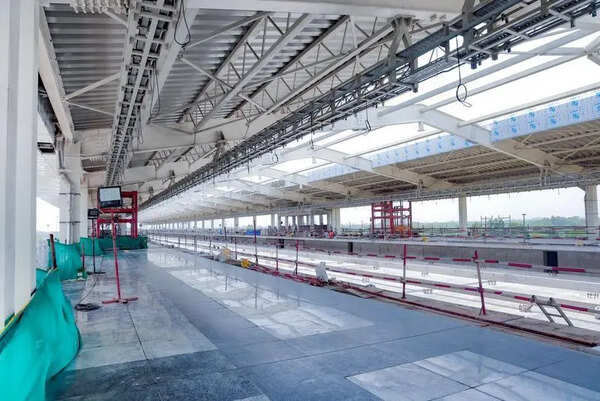 Milk-inspired design for Anand bullet train station takes shape
