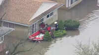 Detroit area streets flooded from heavy rainfall 