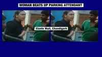 On cam: Woman beats up parking attendant in Chandigarh 