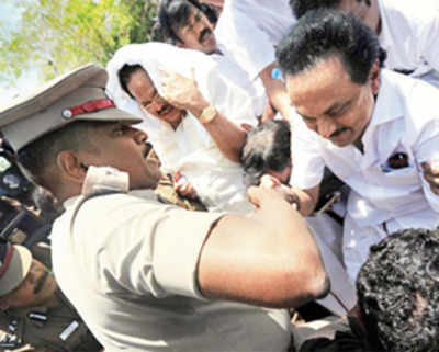 Stalin, others detained after stir