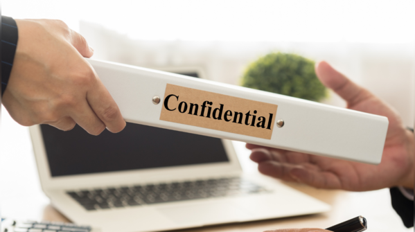 Confidential work or business data  