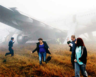 224 fliers’ horror as plane skids off Nepal runaway