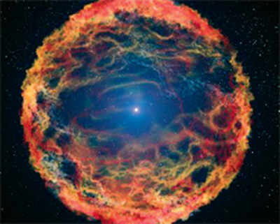 Nearby supernova ashes still raining on Earth