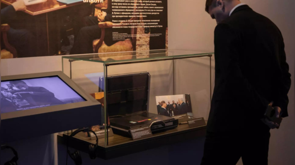 In pics: Russia's 'nuclear football' makes rare appearance during Putin ...