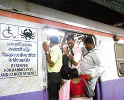 Disabled slam proposal to allow senior citizens to ride in same coach
