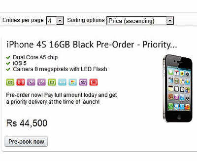 Iphone 4s To Launch In India At Rs 44 500