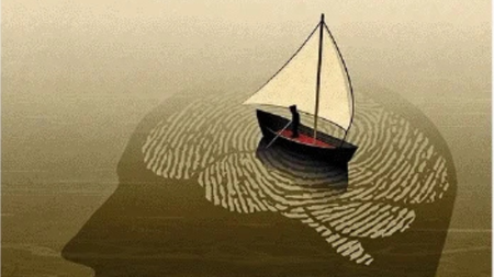 At sea, in trouble