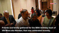 Friends, family & flowers for the b'day boy in Lucknow 